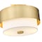 Z-Lite Counterpoint Semi Flush Mount, 2-Light, 13 In.W x 10.75 In.H, Modern Gold/White 495SF13-MGLD - alternate 8